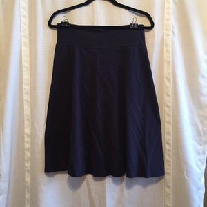 Navy American Apparel Classic Circle Skirt